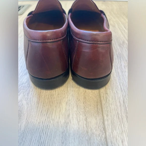G.H. Bass & Co. Mens Burgundy Penny Loafer Dress Shoes 11 M - Picture 5 of 13